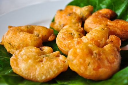 Deep fried prawn ballsの写真素材