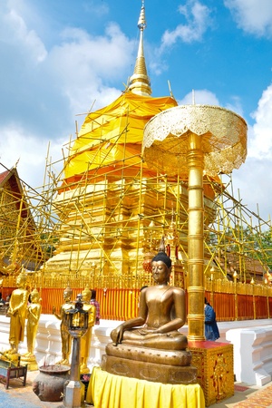Wat Phrathat Doi Suthep, a Theravada Buddhist temple in Chiang Mai Province, Thailandのeditorial素材
