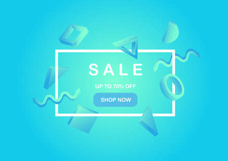 Sale and special discount inscription in the frameのイラスト素材