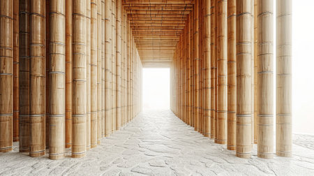 Modern futuristic architecture with simple minimalistic shapes.の素材