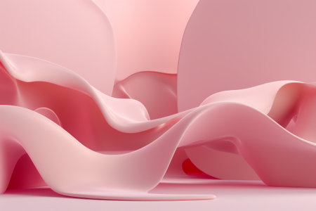 Abstract pink shapes background. Abstraction.の素材