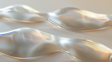 Holographic effect abstract glass background.の素材
