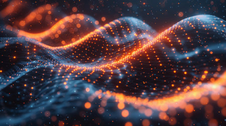 Abstract futuristic modern background. The concept of new technologies.の素材