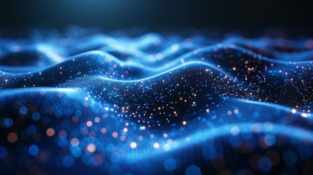 Abstract futuristic modern background. The concept of new technologies.の素材