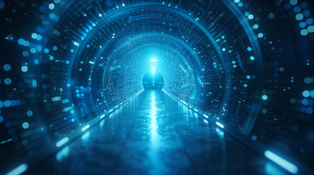 Abstract futuristic modern background. The concept of new technologies.の素材