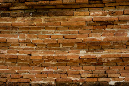 Stone wall in Wat Tapanhin, Sukhothai province, Thailandの写真素材
