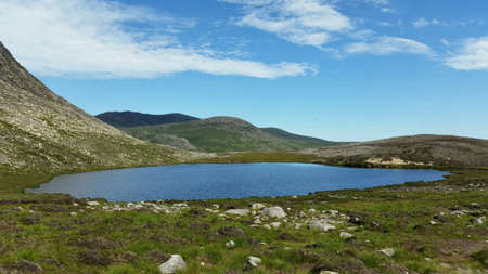 The Mourne mountains in Irelandの素材