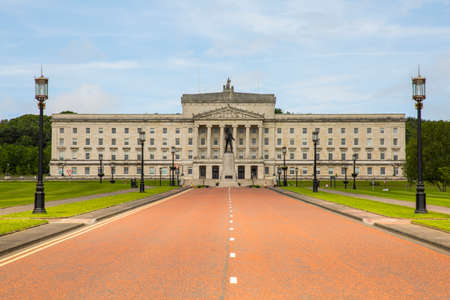 Stormont, Belfast, Northern Ireland - June 13, 2017: Stormont Estate, Seat of Government (Assembly) in Northern Ireland.のeditorial素材