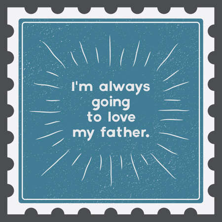 Father's Day stamp design