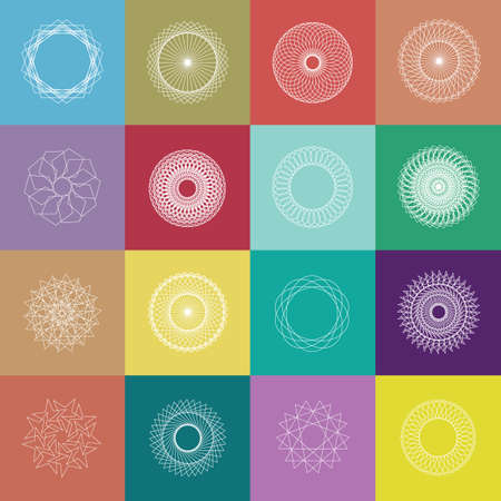 Set of abstract circles