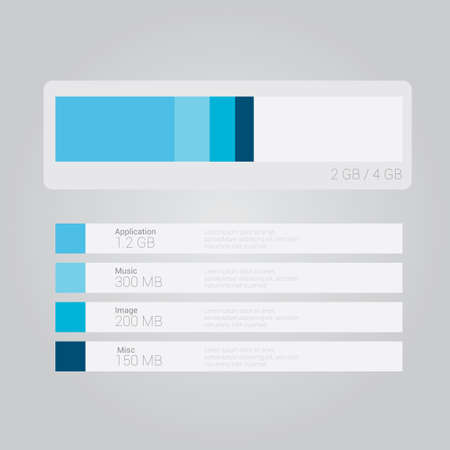 Infographic of storage use