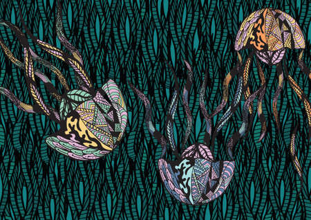intricate jellyfish design