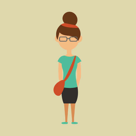 Girl with sling bag