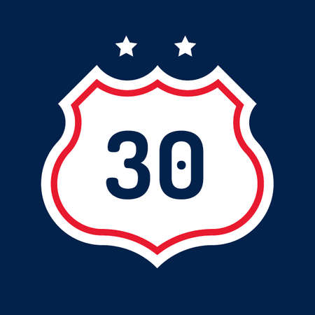 Route 30 road sign