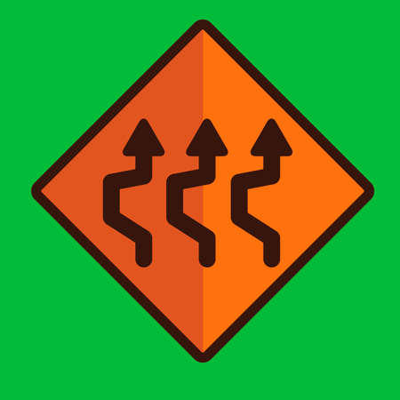 Triple reverse curve sign