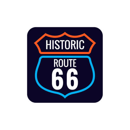 Historic route 66 sign