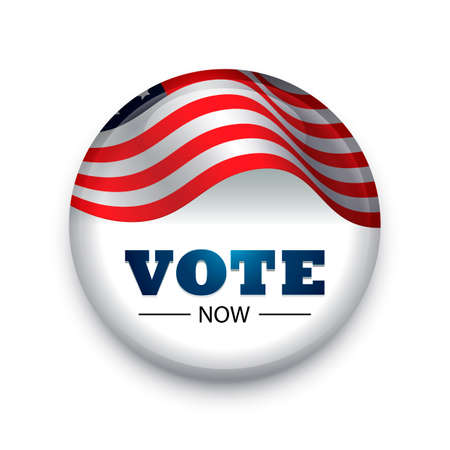 USA vote button badge