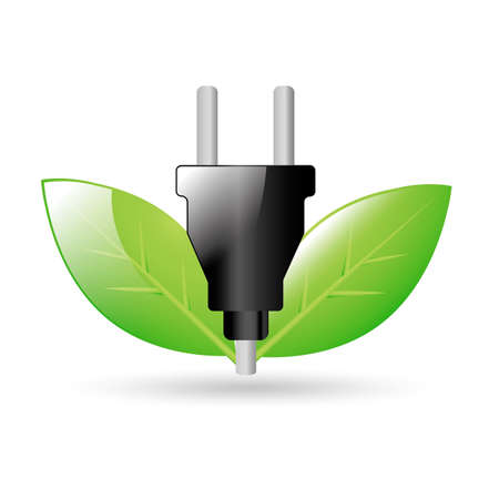 Power plug with leaves