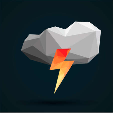 Faceted cloud and thunder
