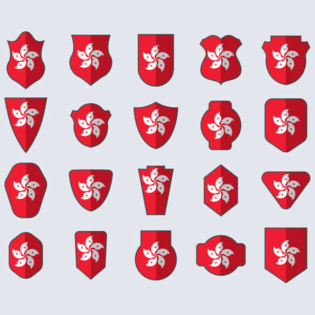 set of hong kong shields