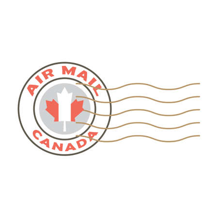Air mail Canada label