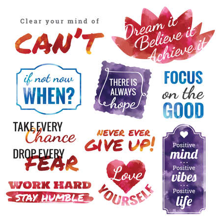 set of motivational quotes