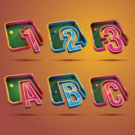 number and alphabet set