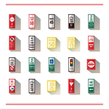 collection of road signs