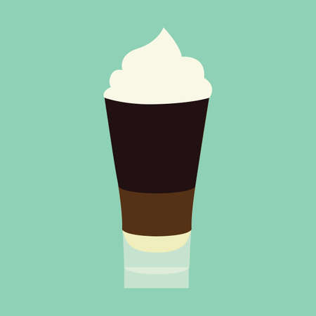 cold coffee with ice cream