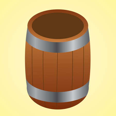 wooden barrel