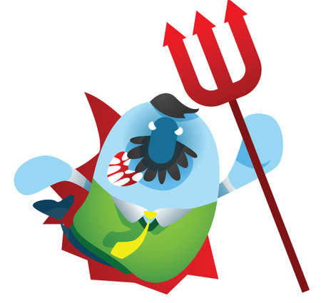 fish cartoon devil