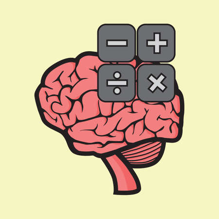 brain calculation concept