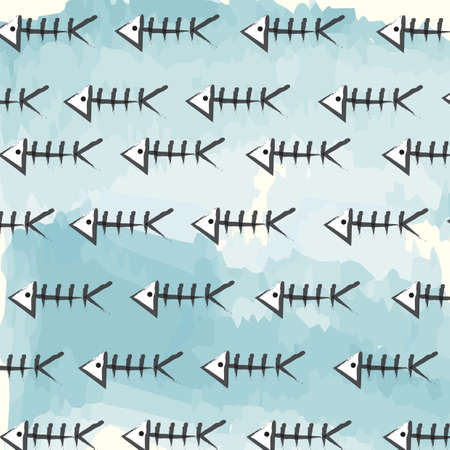 fish bone pattern design