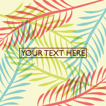 card with leaves design
