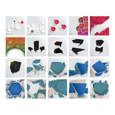 collection of abstract elements