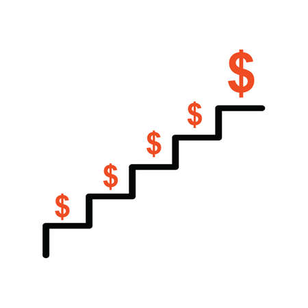 dollar sign on steps