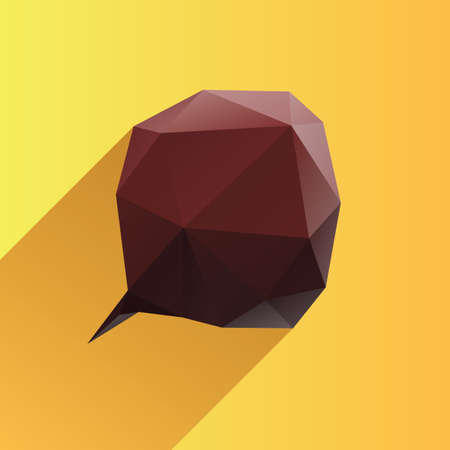 geometric speech bubble