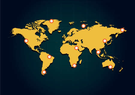 world map design