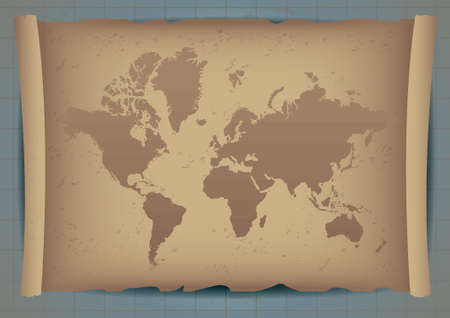 Old world map design.