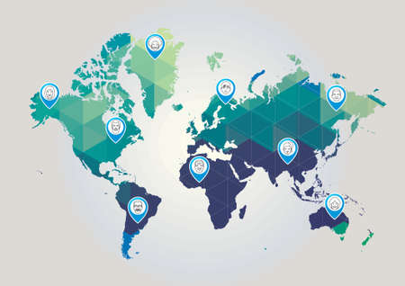 world map design