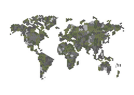 World atlas design.