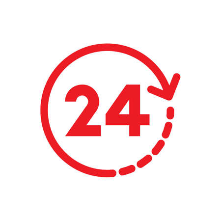 24 hours icon