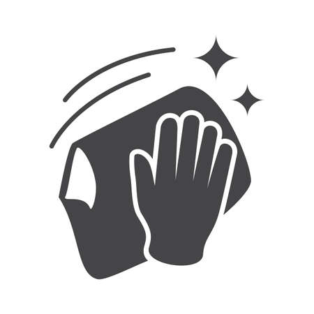 Hand wiping icon