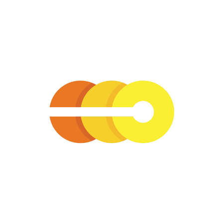 layered logo element with abstract concept