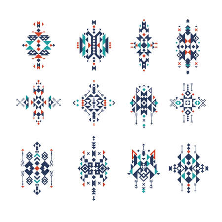 Collection of aztec creative design