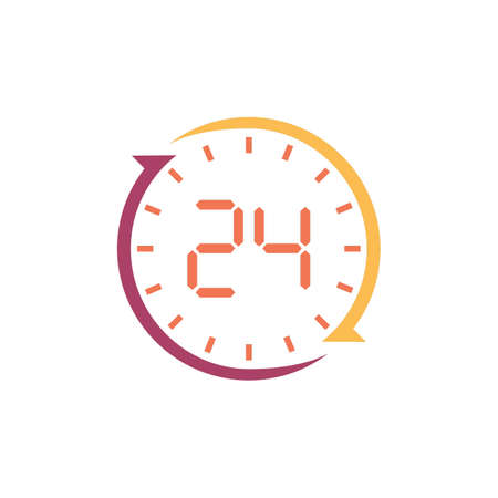 24 hours clock icon