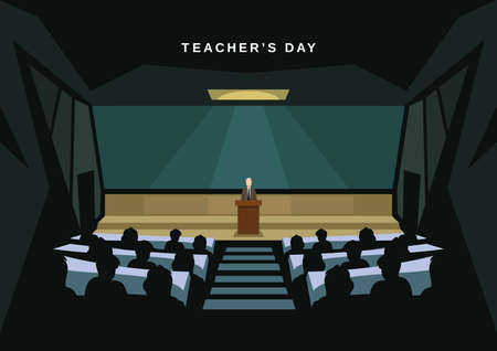 Happy teacher's day design.