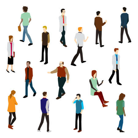 Set of people icons