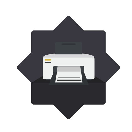 illustration of a printer
