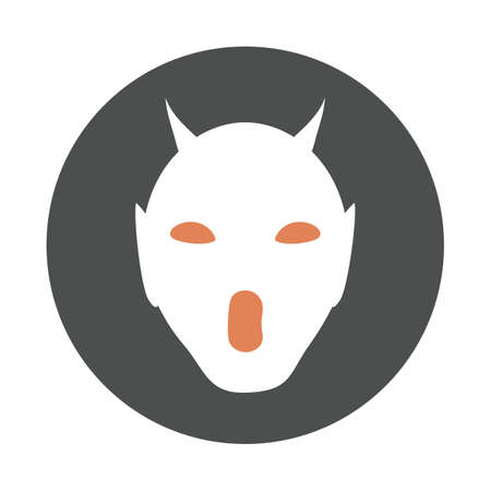 an evil face